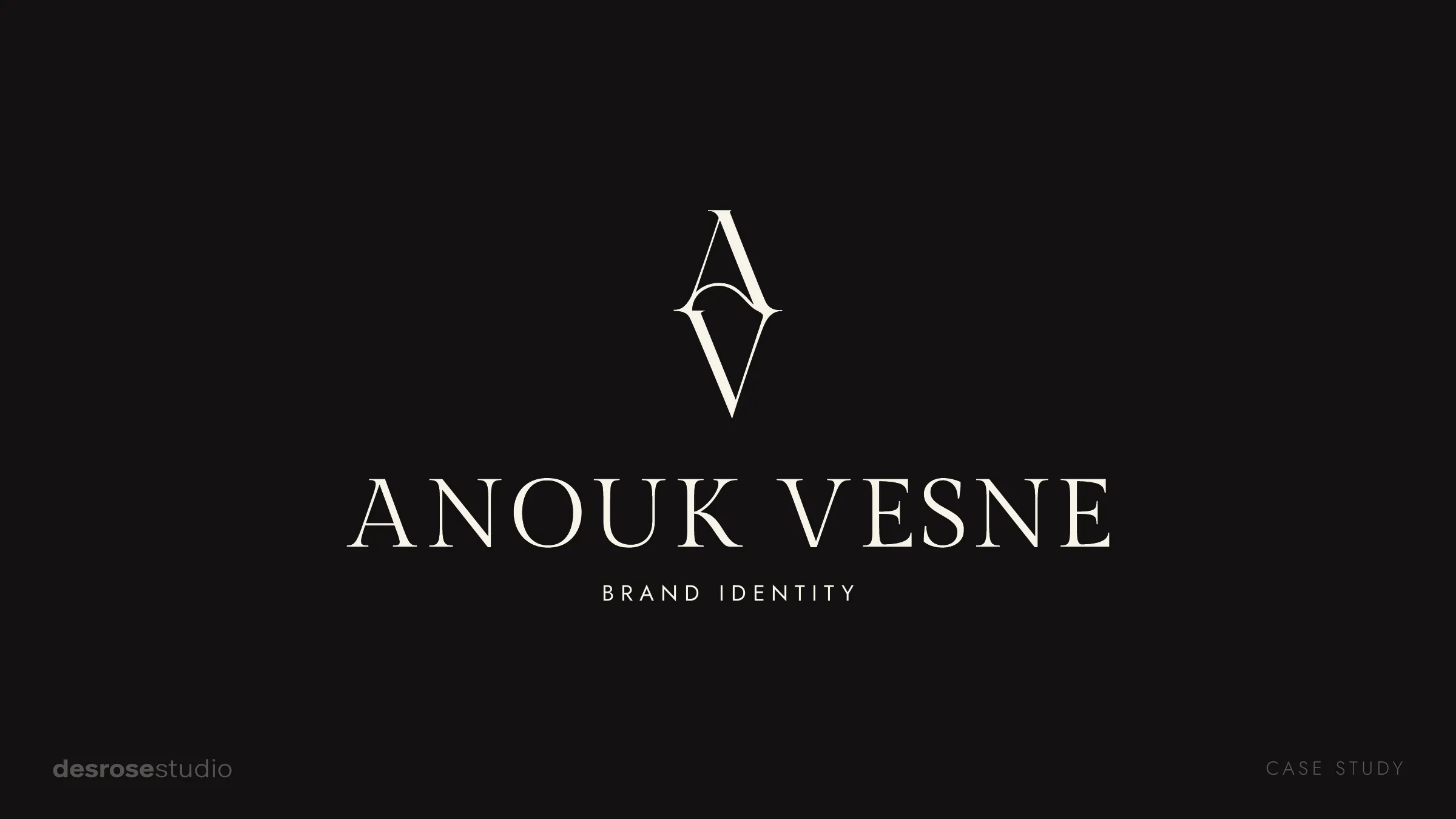 Board 1 of 25. Cover: the Anouk Vesne monogram and logotype.